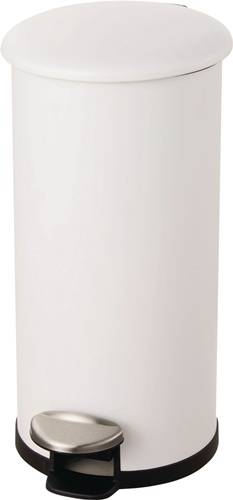 Maped Deutschland GmbH Tretabfallsammler Helit \"the zinc\" 12l D211xH423mm Stahl,pulv.weiß HELIT H2406505