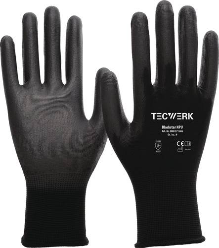 Handschuhe Blackstar NPU Gr.9 (XL) schwarz EN 388 PSA II TECWERK 2000371606-0