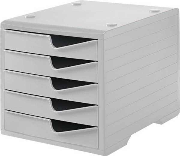 Ablagebox 5 Schubl.grau/grau Polystyrol H255xB270xT340mm STYRO