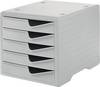 Ablagebox 5 Schubl.grau/grau Polystyrol H255xB270xT340mm STYRO