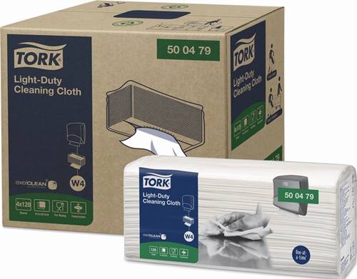 Essity Professional Hygiene Germany GmbH Putztuch TORK 500479 L.ca.415 mmxB.ca.355mm weiß 1-lagig 4 Pk.m.je 120 Blätter