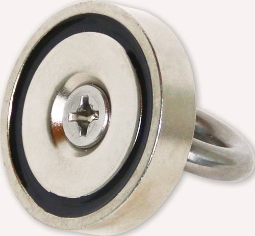 Neodymmagnet D.25mm verzinkt,m.Öse D.13,5mm 5St./Karton EICHNER-2