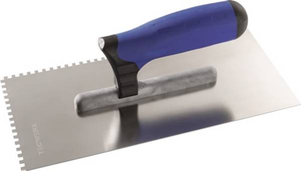 Glättekelle L.280mm B.130mm rostfr.m.H-Heft VA S.0,7mm TECWERK