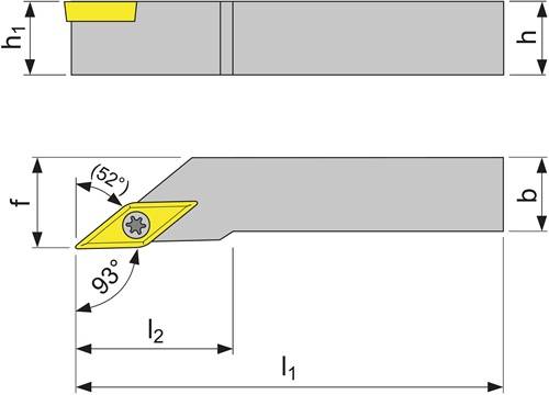 Klemmdrehhalter SVJCR2020K16 re.vern.Außen TECWERK-2