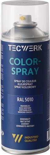 Colorspray blau seidenmatt RAL 5010 400ml Spraydose TECWERK-0