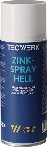 Zinkspray hell 400ml weißalu.Spraydose TECWERK 2000354066-0