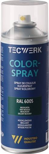 Colorspray moosgrün hochglänzend RAL 6005 400ml Spraydose TECWERK-0