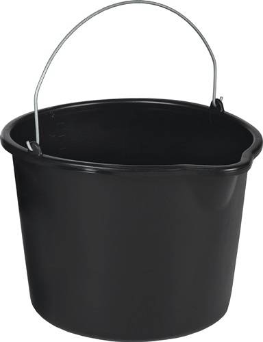 Kunststofftechnik S & W GmbH Baueimer 12l m.Tülle schwarz PE 1101207-0