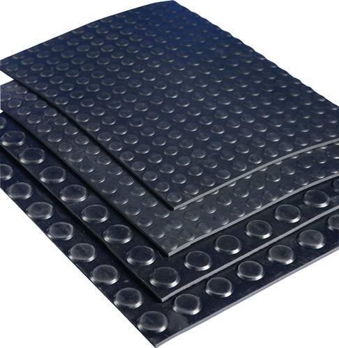 Möller-Industrietechnik GmbH Gummiflachnoppenmatte ElaQprem B.1,20m L.10m D.3mm schwarz NR/SBR Rl.MÖLLER 0-25-0101-0