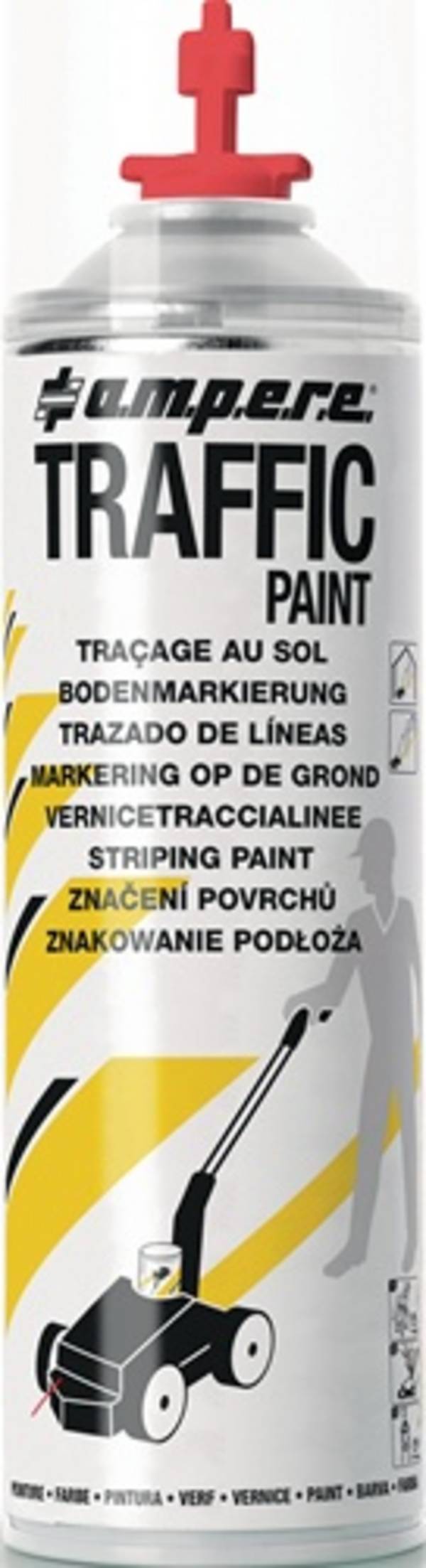 A. M. P. E. R. E. Deutschland GmbH Bodenmarkierspray TRAFFIC PAINT® 500ml rot AMPERE 10605