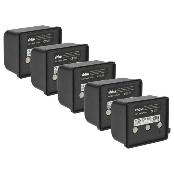 vhbw 5x Akku Ersatz für Itowa BT7223 | BT7223MH für Fernbedienung Remote Control (2000 mAh, 7,2 V, NiMH)