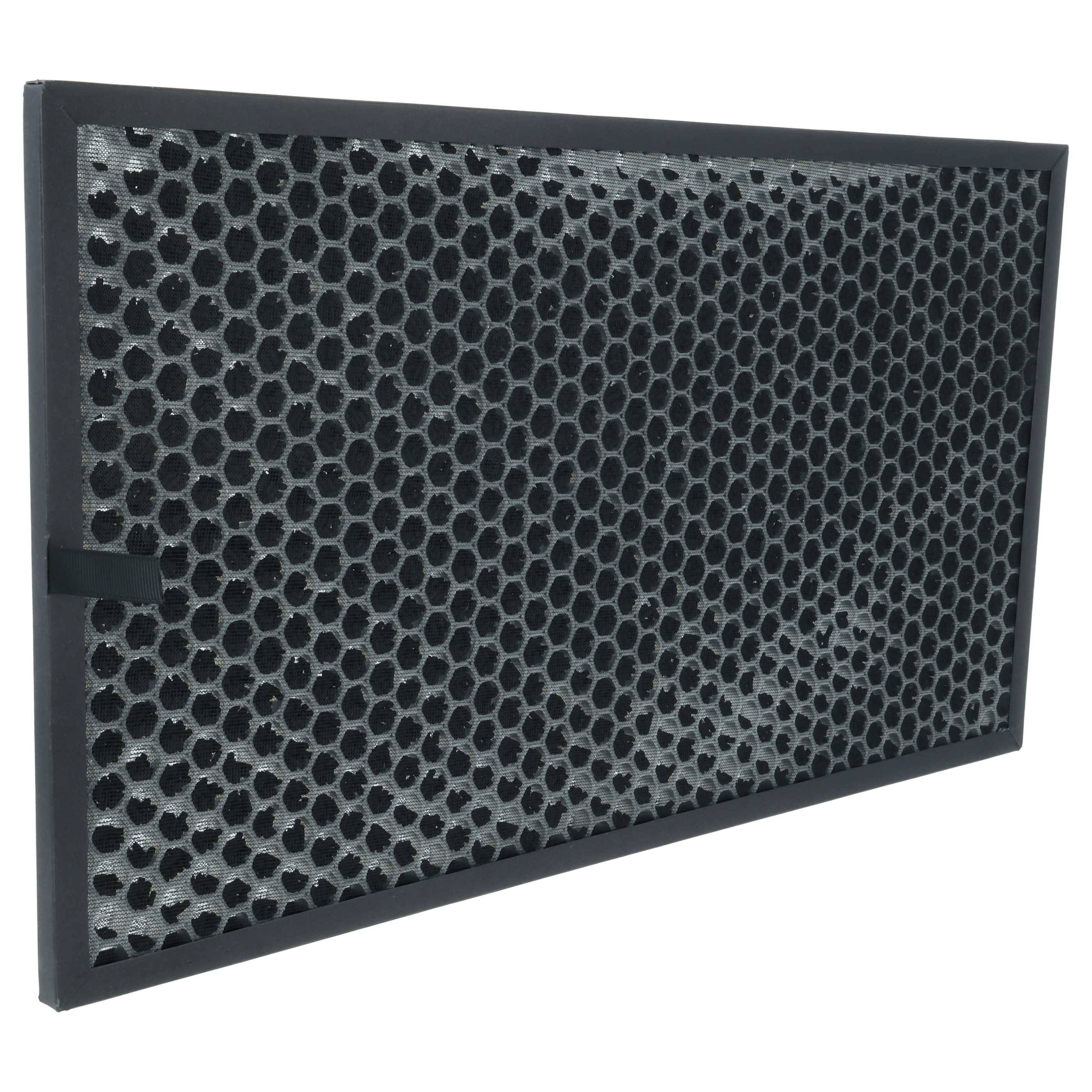 vhbw Aktivkohlefilter kompatibel mit Sharp KC-860E | KC-C150E Luftreiniger - Luftfilter Schwarz-0