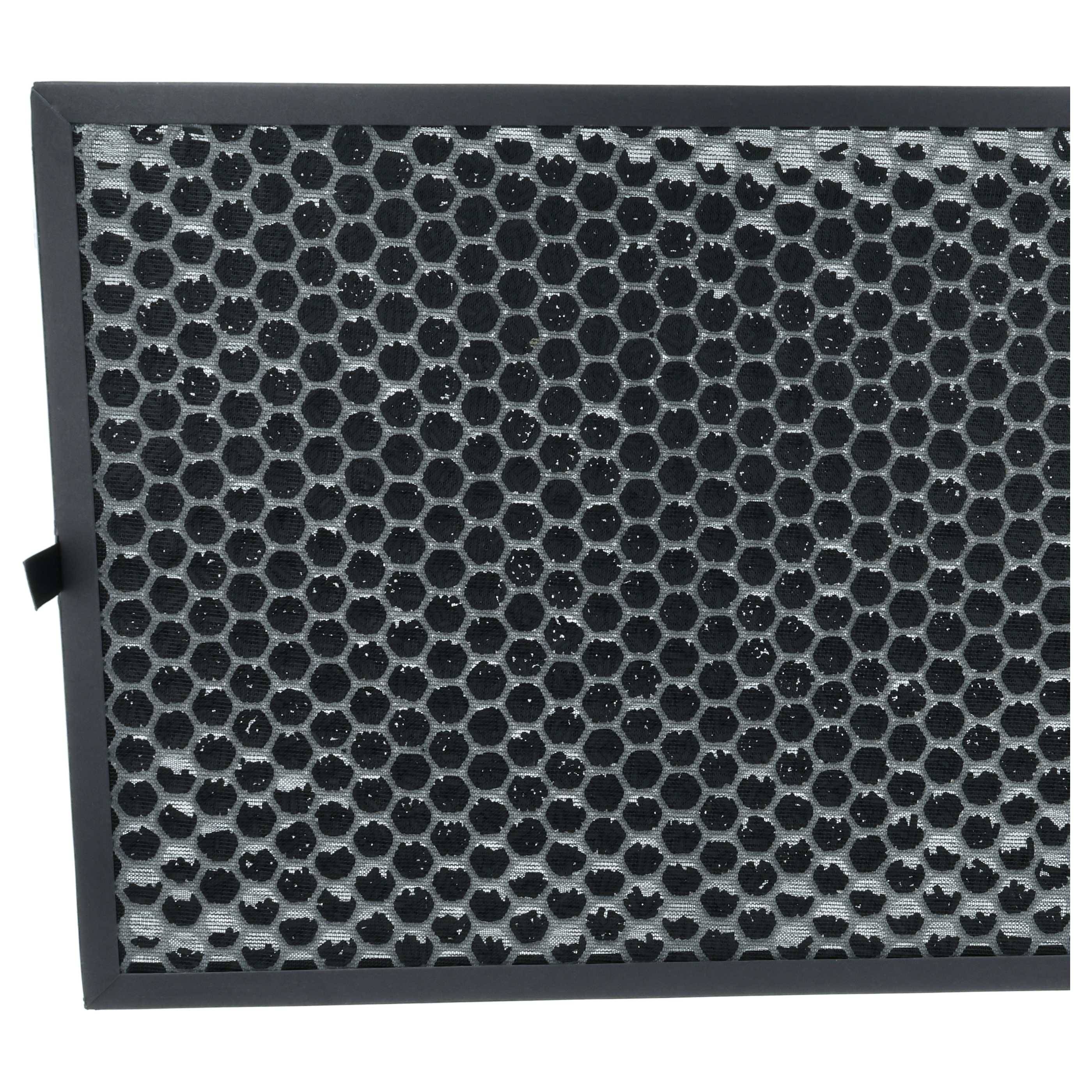 vhbw Aktivkohlefilter kompatibel mit Sharp KC-860E | KC-C150E Luftreiniger - Luftfilter Schwarz-3