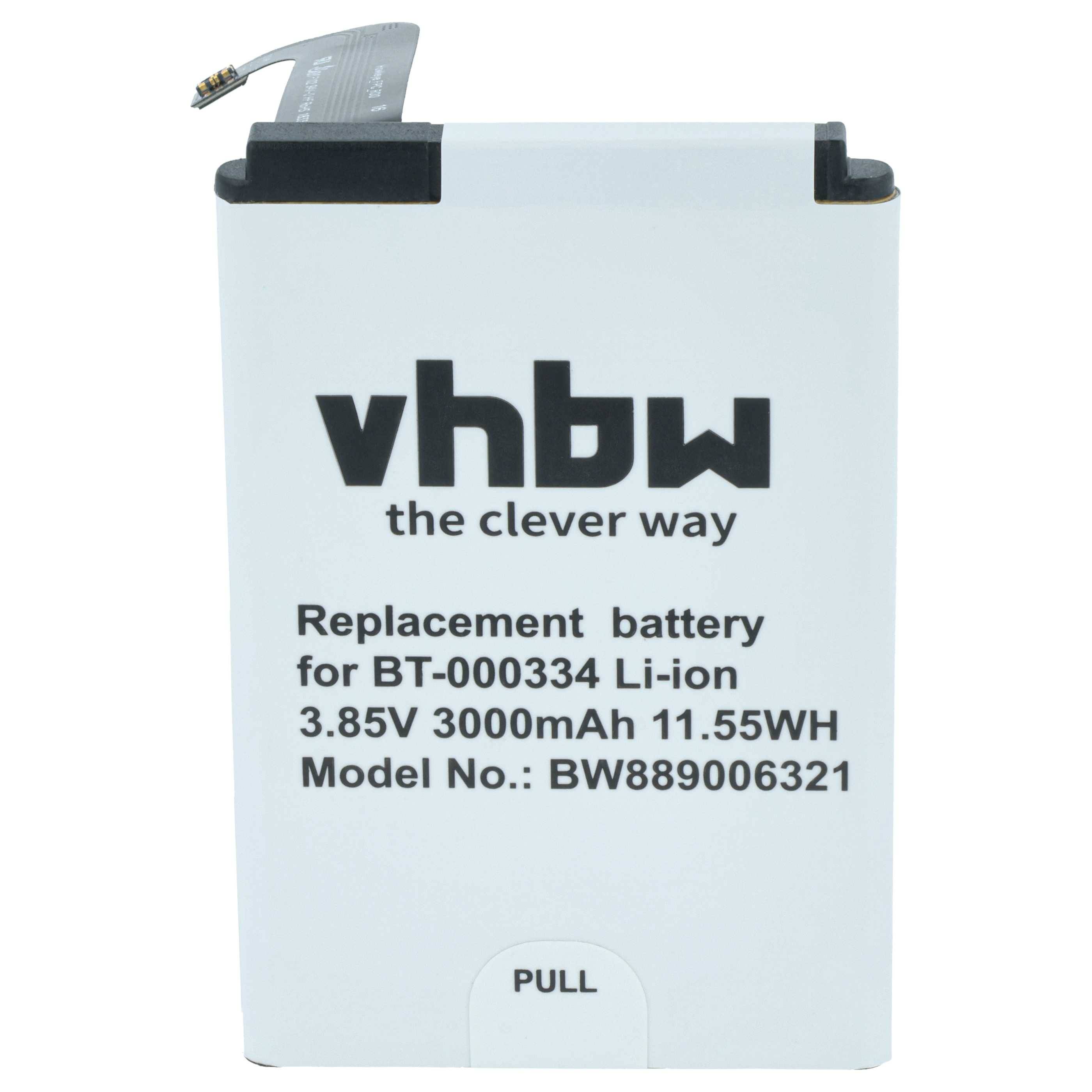 vhbw Akku Ersatz für Zebra 03MAY18 | BT-000334, BT-000334-1, BTRY-TC2X-INT1-01 für Barcodescanner POS (3000 mAh, 3,85 V-1