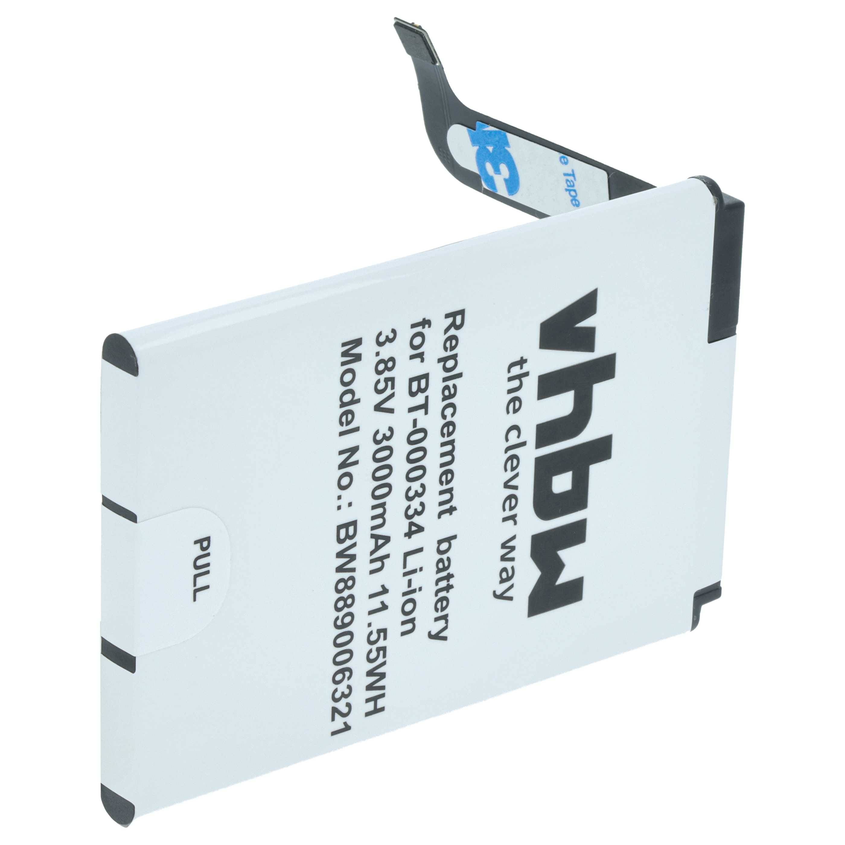 vhbw Akku Ersatz für Zebra 03MAY18 | BT-000334, BT-000334-1, BTRY-TC2X-INT1-01 für Barcodescanner POS (3000 mAh, 3,85 V-2