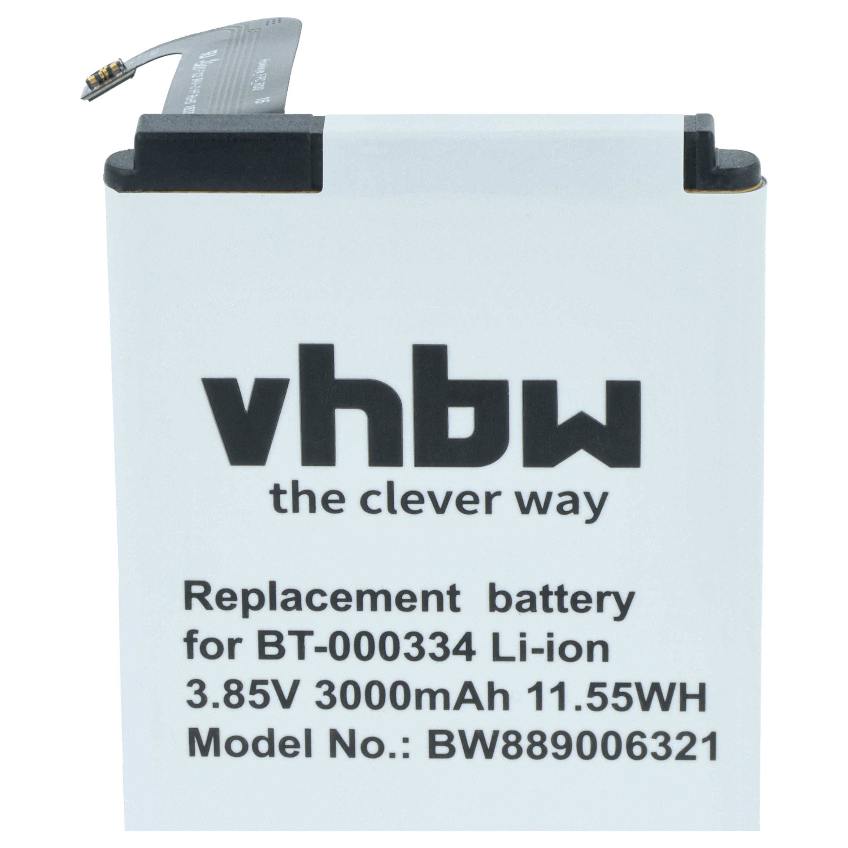 vhbw Akku Ersatz für Zebra 03MAY18 | BT-000334, BT-000334-1, BTRY-TC2X-INT1-01 für Barcodescanner POS (3000 mAh, 3,85 V-3