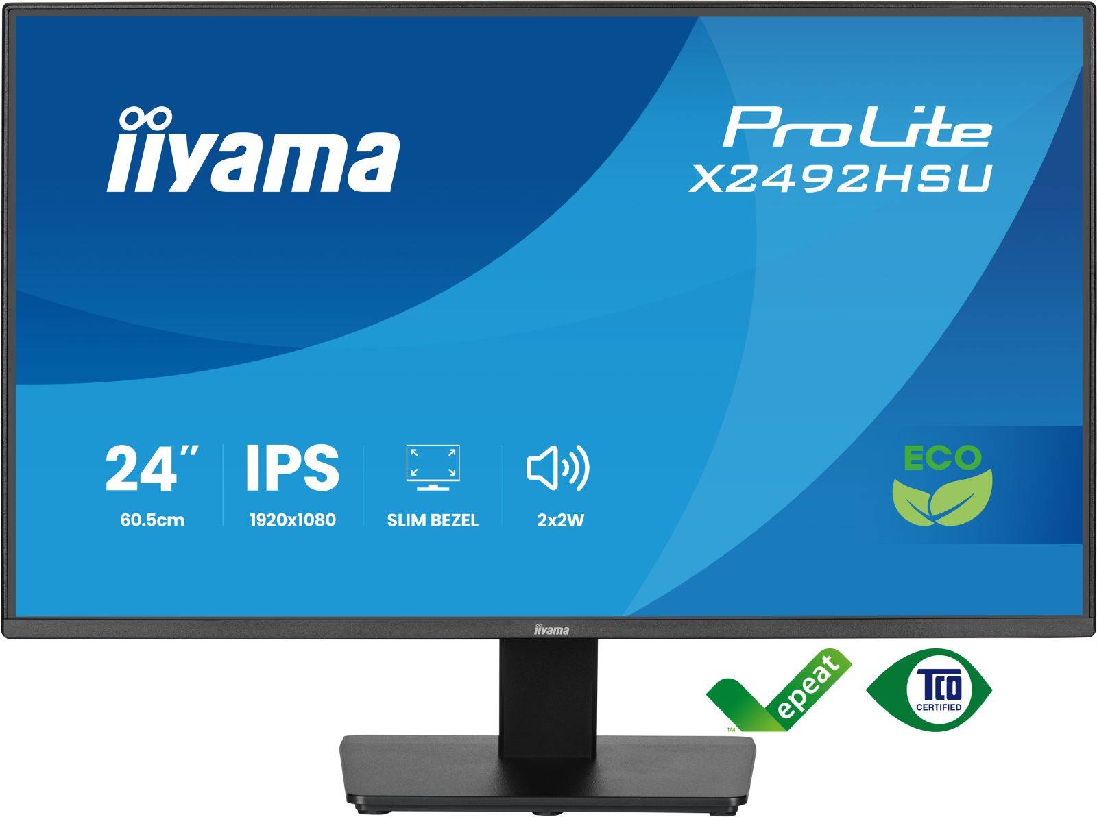 iiyama ProLite X2492HSU-B1 Monitor 60,5 cm (24"") X2492HSU-B1-1