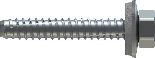 Fassadenbauschraube FABA-BZ Sechskantkopf mit Dichtscheibe E16 6,3 x 38 mm - 100 Stück