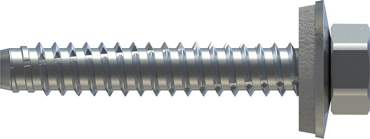 Fassadenbauschraube FABA-BZ Sechskantkopf mit Dichtscheibe E16 6,3 x 38 mm - 100 Stück-0