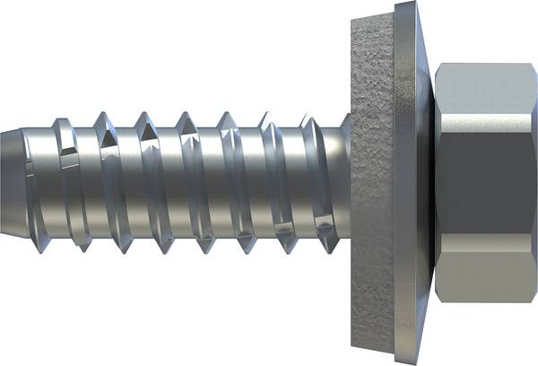 Fassadenbauschraube FABA-BZ Sechskantkopf mit Dichtscheibe E16 6,3 x 32 mm - 500 Stück