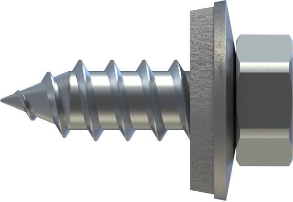 Fassadenbauschraube FABA-A Sechskantkopf mit Dichtscheibe E16 6,5 x 19 mm - 500 Stück