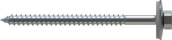 Fassadenbauschraube FABA-A Sechskantkopf mit Dichtscheibe E22 6,5 x 115 mm - 100 Stück