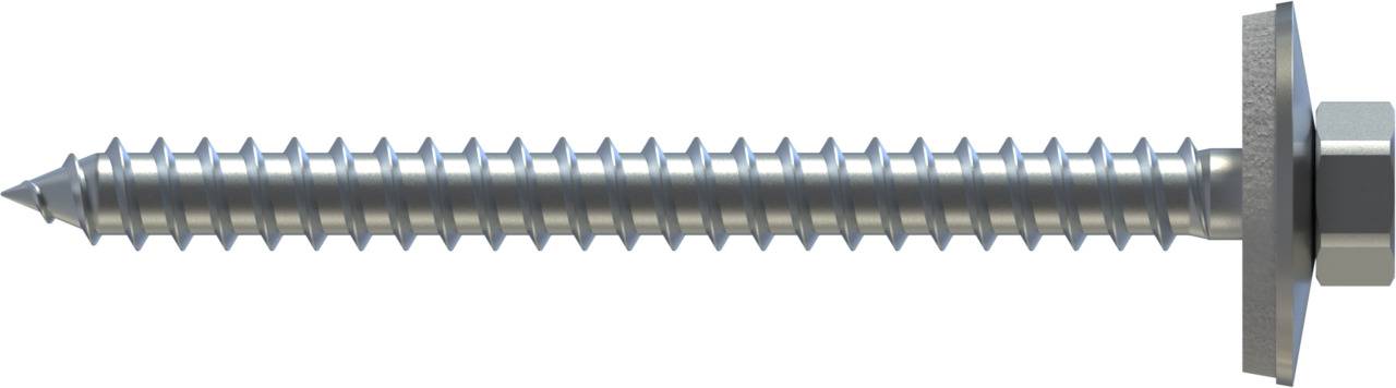 Fassadenbauschraube FABA-A Sechskantkopf mit Dichtscheibe E22 6,5 x 64 mm - 100 Stück-0