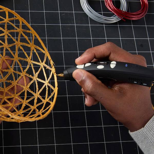 3Doodler 3D Pen\"\"Pro III\"\" Set, Kupfer, P-Holz, Polyacticsäure (PLA), 14 Jahr(e), China, Schwarz, 266 mm, 210 mm-3