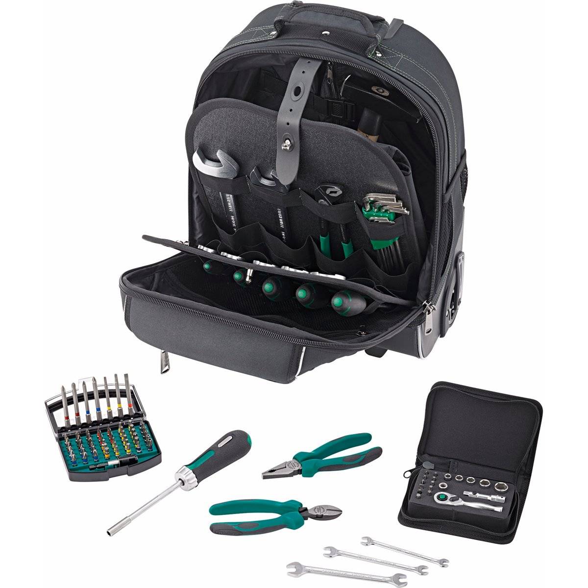 Stahlwille 13215/105 MultiUse Werkzeug Satz 105tlg Werkzeugsortiment im Rucksack-Trolley-4