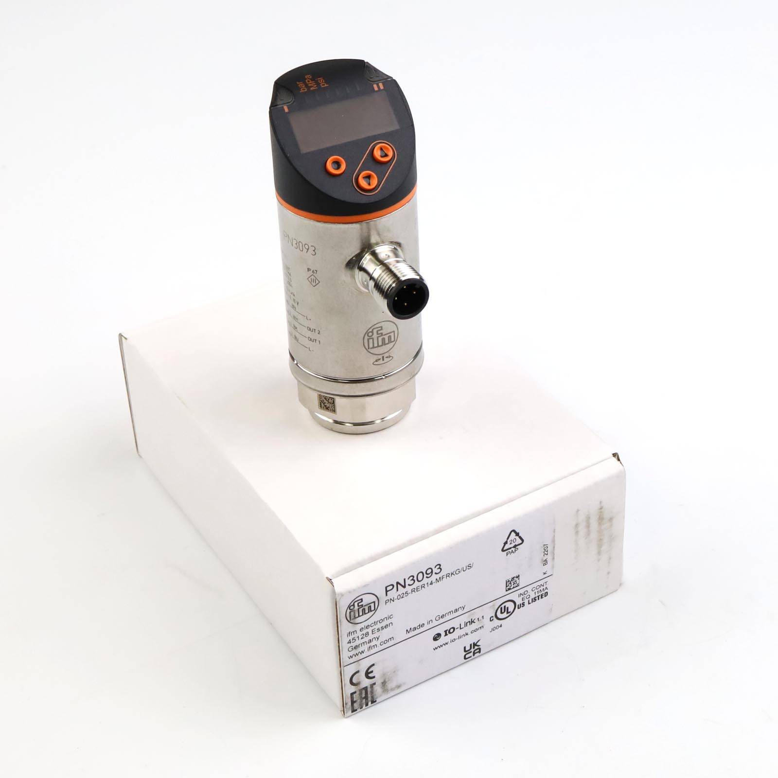ifm Drucksensor PN3093 PN-025-RER14-MFRKG/US//V OVP-0
