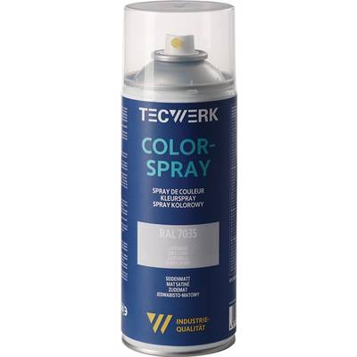 Colorspray lichtgrau seidenmatt RAL 7035 400ml Spraydose TECWERK-0
