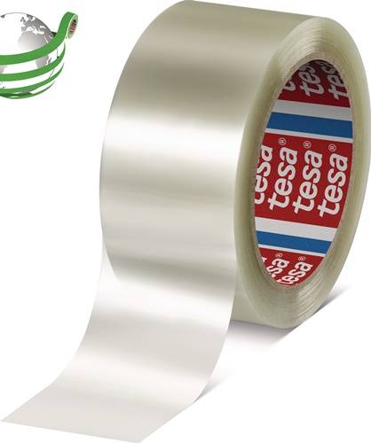 TESA 60416 Packband 100mx50mm recyceltes Polyester leise transparent