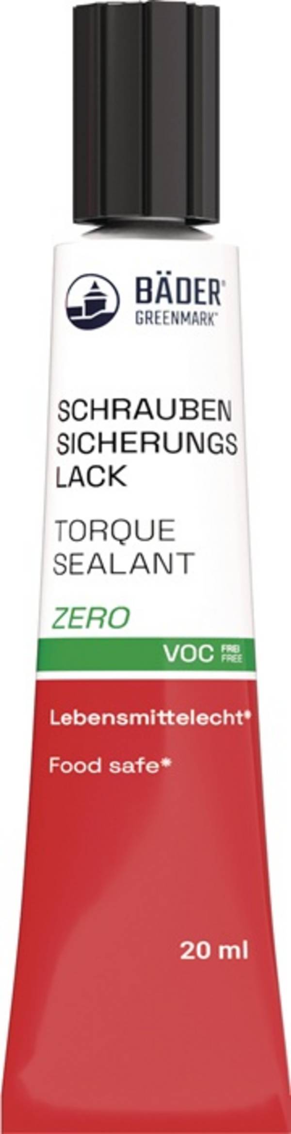 Schraubensicherungslack Zero blau 20ml Tube BÄDER