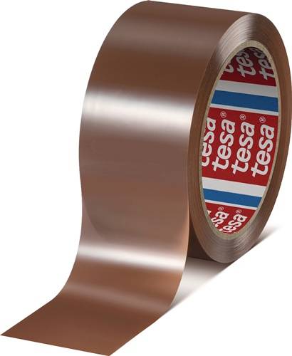 TESA 60416 Packband 100mx50mm recyceltes Polyester leise braun