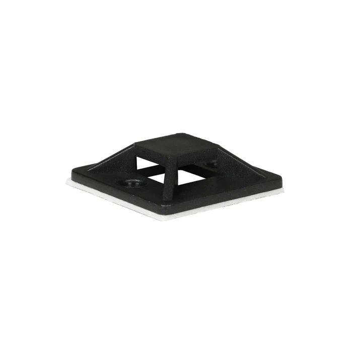 Kabelbinderhalterung - self-adhesive, 25 x 25 mm - 15 cm - Schwarz (Packung mit-0