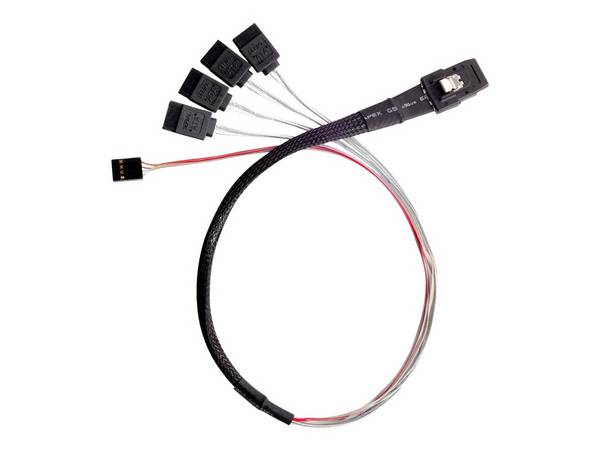 SST-CPS03 Mini-SAS to SATA cable - 50 cm