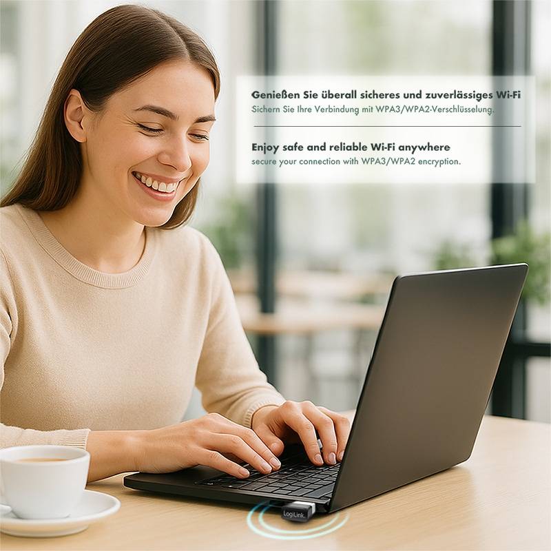 LogiLink WLAN-Adapter USB WLAN 633 Mbps GSM 900/1800 Dualband 3.0-4