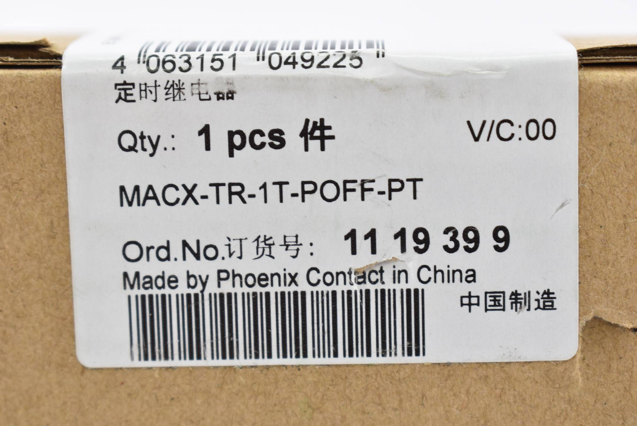 Phoenix Contact Zeitrelais MACX-TR-1T-POFF-PT ( 1119399 )-1