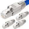 hb-digital Netzwerkstecker CAT 8 RJ45 LSA STP Zinklegierung schmal 4 Stk.