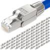 hb-digital 64x Netzwerkstecker CAT 8 RJ45 LSA STP Zinklegierung schmal