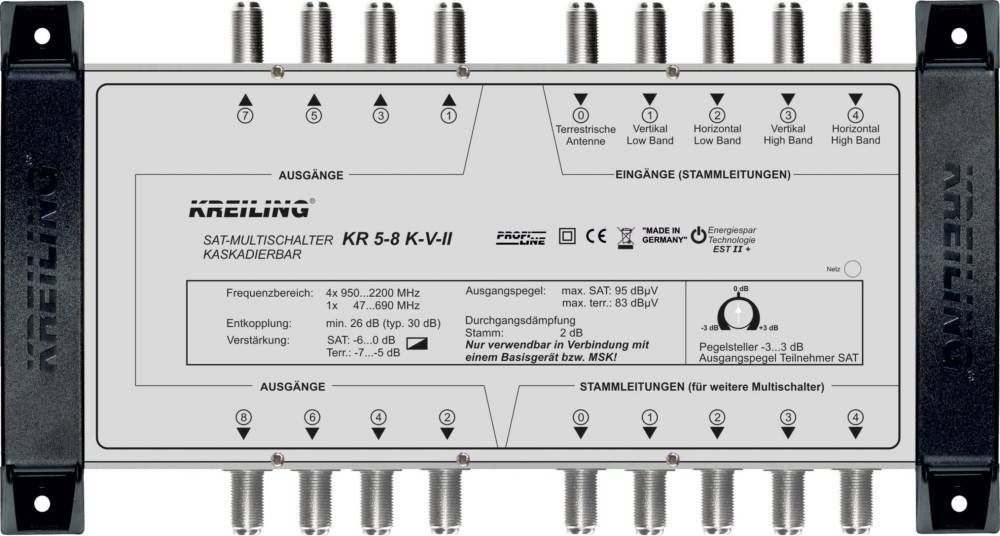 Kreiling Ind. Multischalter KR 5-8 K-V-II-0