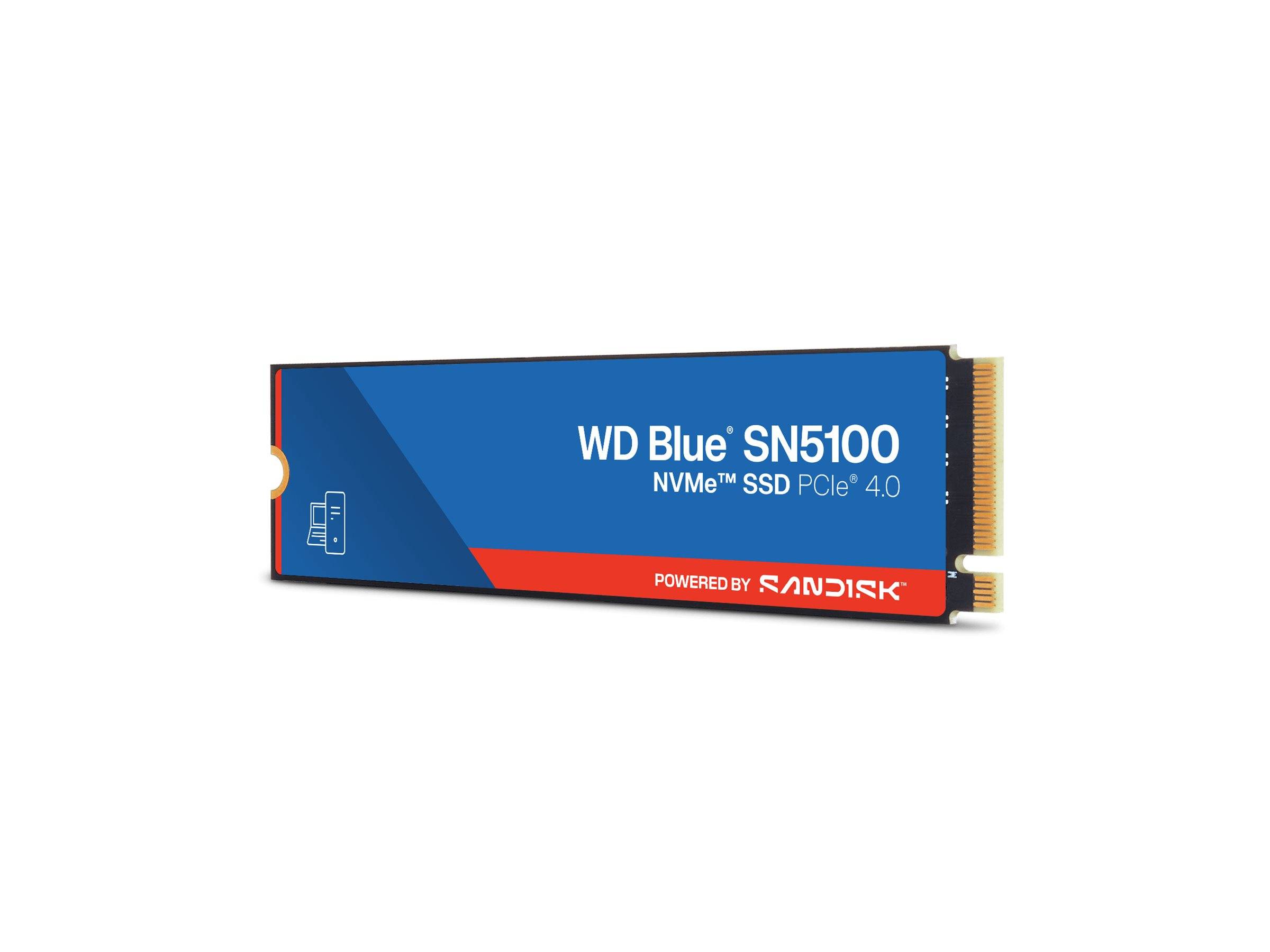 WD Blue SN5100 - SSD - 500 GB - intern - M.2 2280 - PCIe 4.0 (NVMe)-4