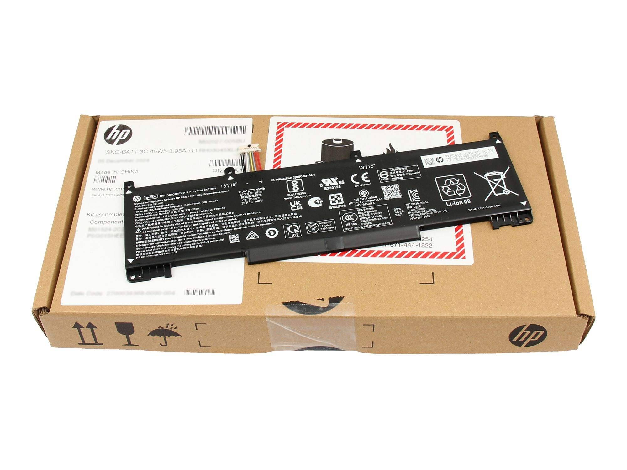 HP 45Wh Li-ion notebook battery 3 cells - Batterie - 3.790 mAh