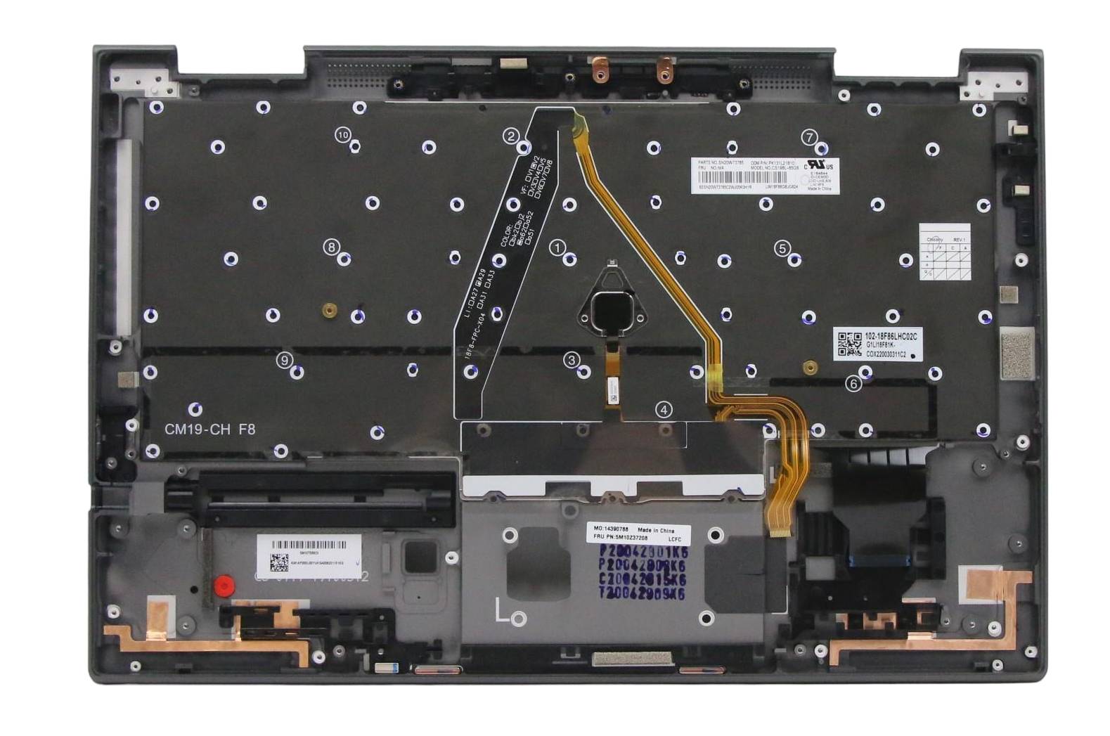 5M10Z37136, Cover + keyboard, Tastatur mit Hintergrundbeleuchtung, Lenovo, Think-0