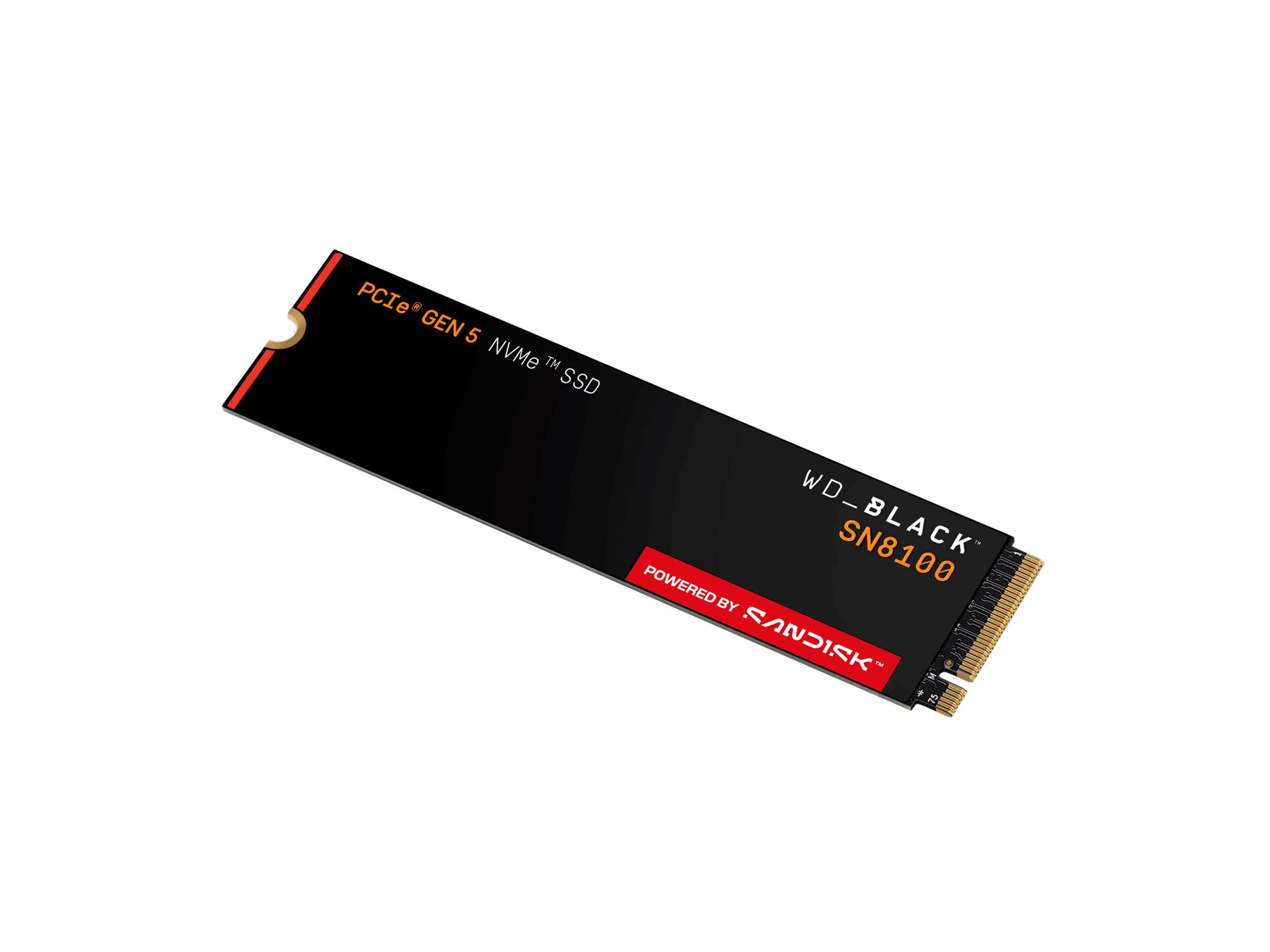 WD Black SN8100 - SSD - verschlüsselt - 8 TB - intern - M.2 2280 - PCI Express 5.0 x4 (NVMe)