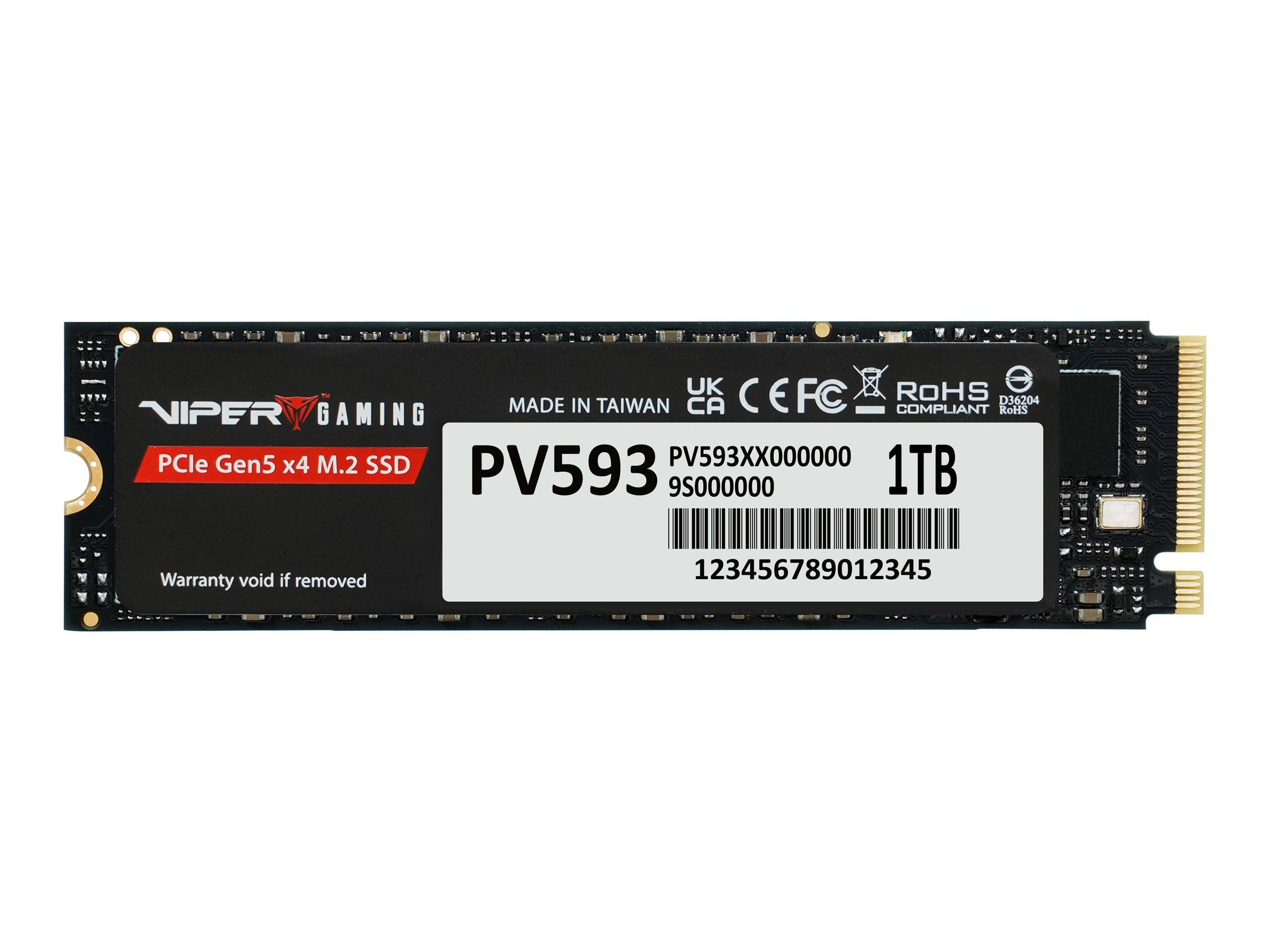 Patriot Memory PV593 PCIe Gen5 x4 M.2 2280 SSD, 1 TB, M.2-1