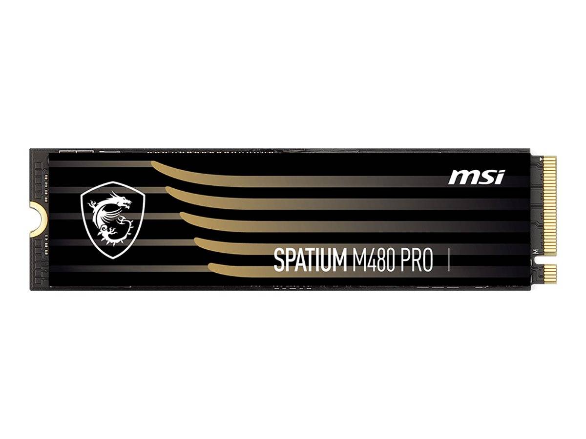 MSI SPATIUM M480 PRO - SSD - verschlüsselt - 2 TB - intern - M.2 2280 - PCIe 4.0 x4 (NVMe)-0