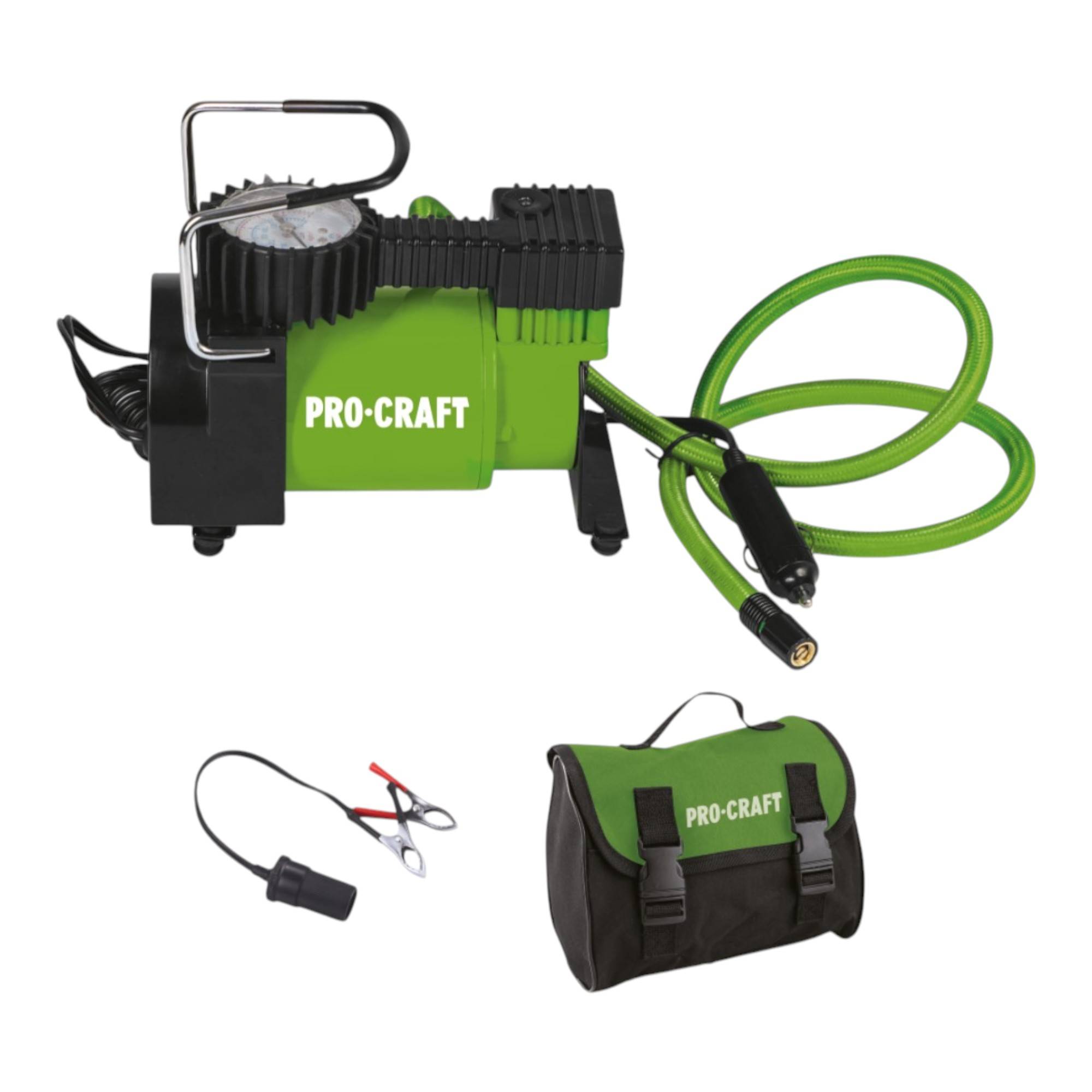 Procraft LK190 Luftkompressor 7 bar mit 12 V Anschluss + Tasche-0