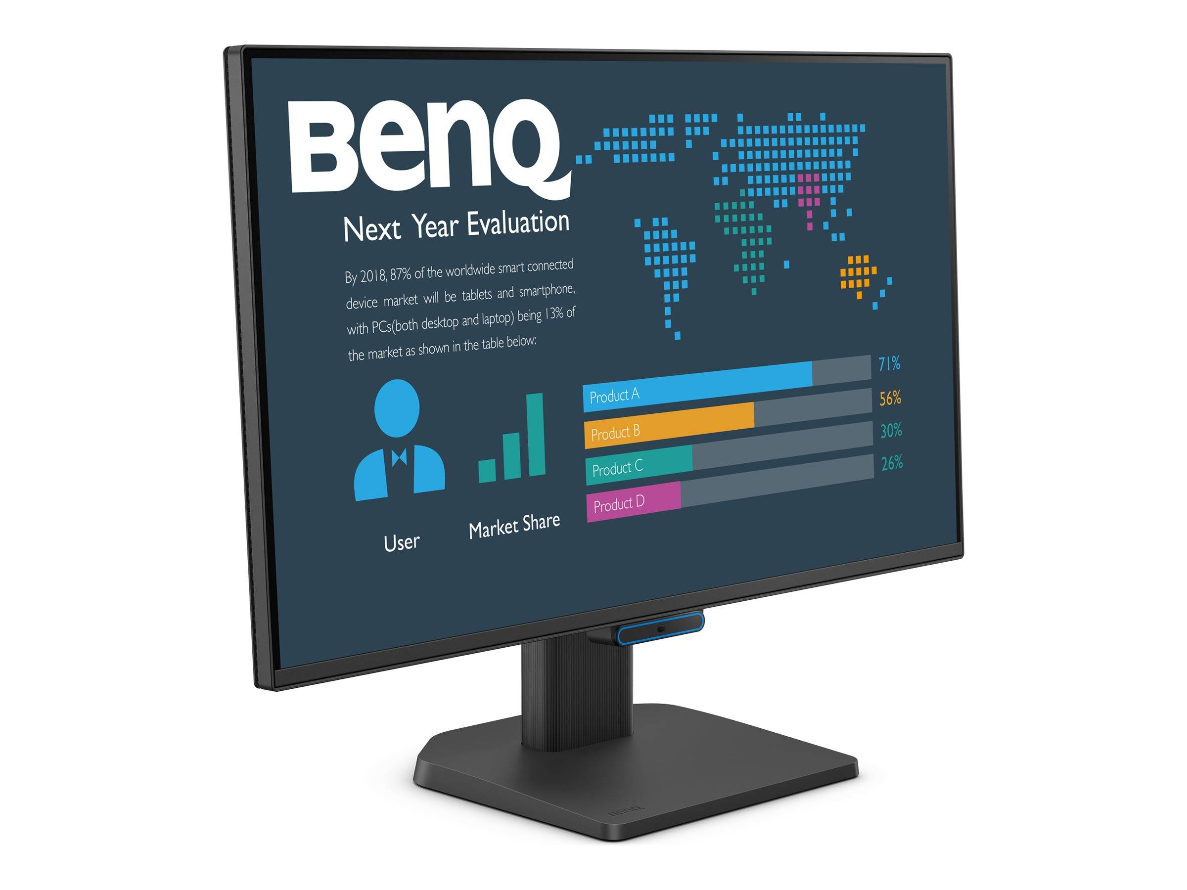 BenQ BL2490C, 60,5 cm (23.8"), 1920 x 1080 Pixel, Full HD, LCD, 5 ms, Schwarz-2