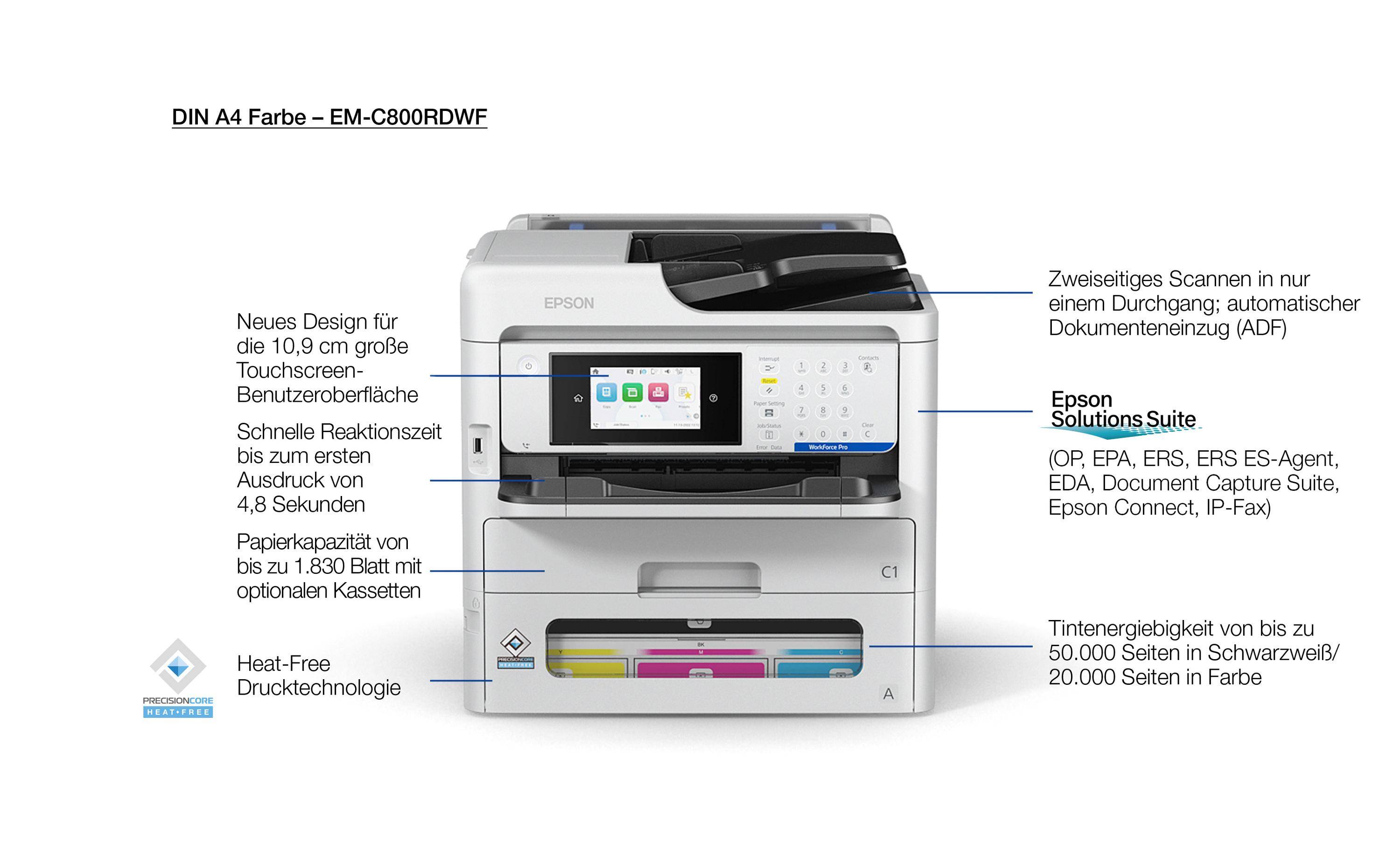 Epson WorkForce Pro EM-C800RDWF - Multifunktionsdrucker - Farbe - Tintenstrahl - A4 (210 x 297 mm)-4